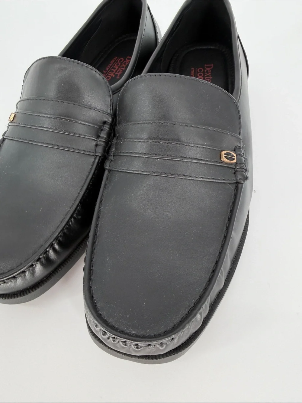 Dexter Comfort Faxon Slip-On Loafers Black Wide Men's - Size 10W